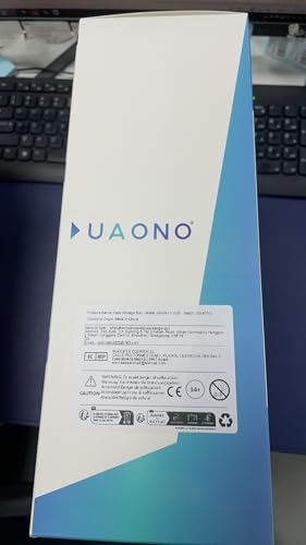 UAONO Card Storage Box for Trading Cards, Premium Card Deck Case Holds 1800+ Single Sleeved Cards for MTG Yugioh TCG, Strong Magnet Card Box Fits Magic Game Cards (Black&red)