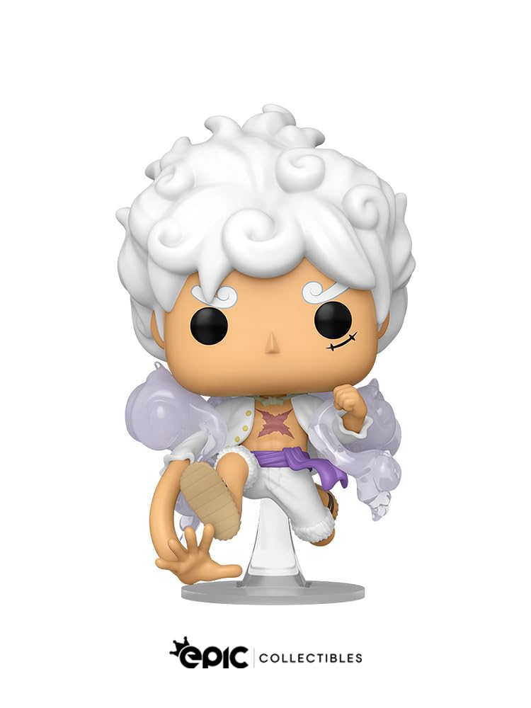 Epic Collectibles Pop Anime: One Piece - Luffy Gear Five Vinyl Figure Bundle with Compatible Funko Box Protector