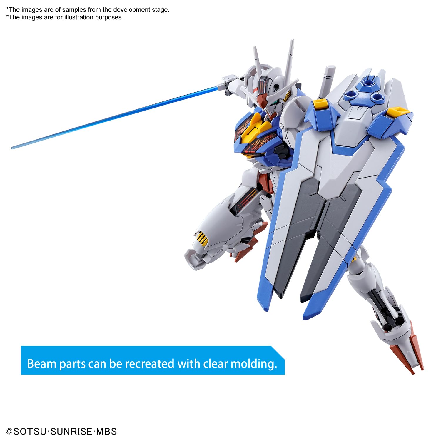 BANDAI NAMCO Entertainment HG 1/144 Mobile Suit Gundam The Witch from Mercury Aerial Gundam Model Kit, White (2593849)