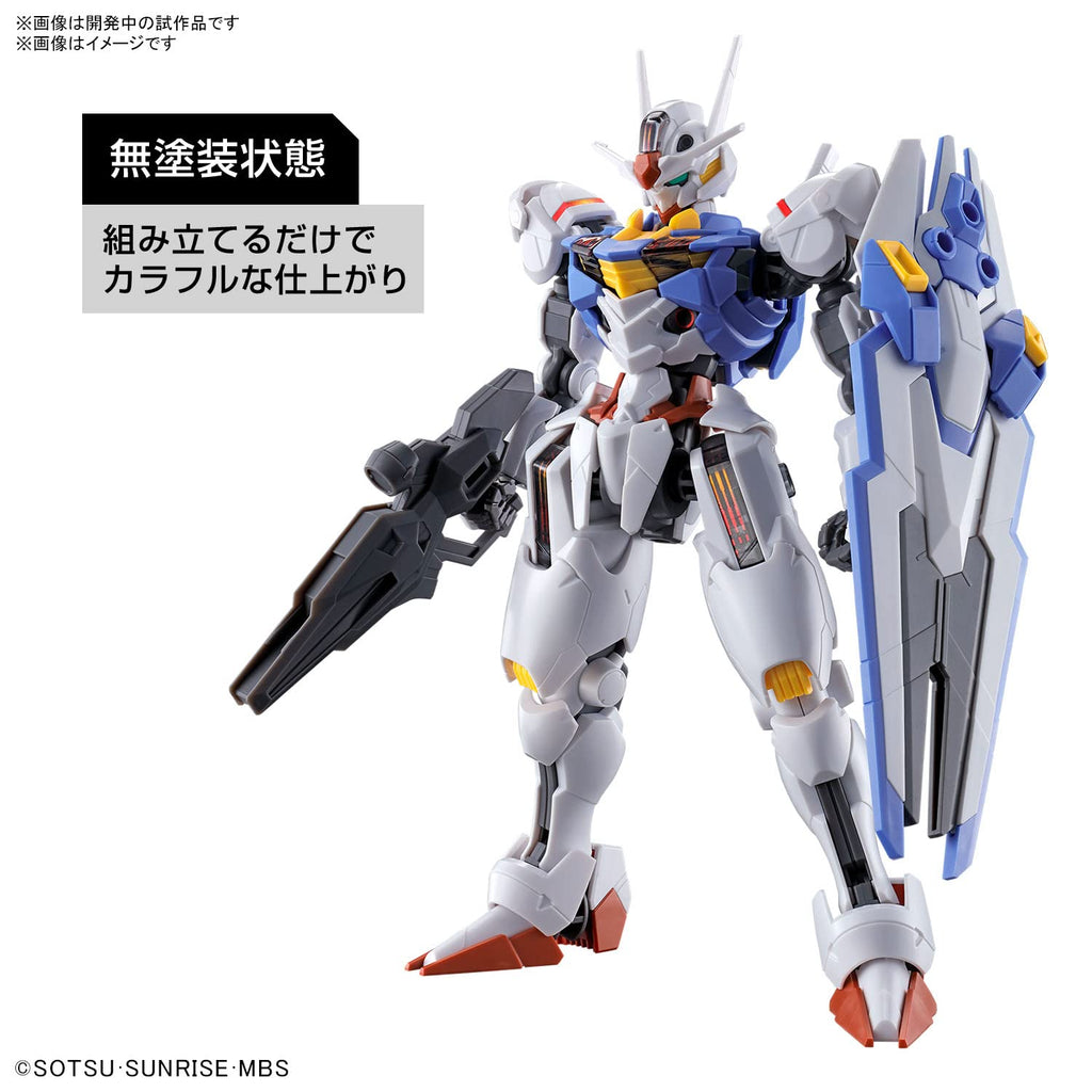 BANDAI NAMCO Entertainment HG 1/144 Mobile Suit Gundam The Witch from Mercury Aerial Gundam Model Kit, White (2593849)