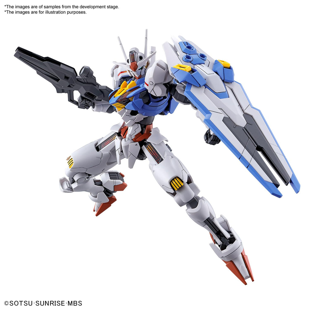 BANDAI NAMCO Entertainment HG 1/144 Mobile Suit Gundam The Witch from Mercury Aerial Gundam Model Kit, White (2593849)