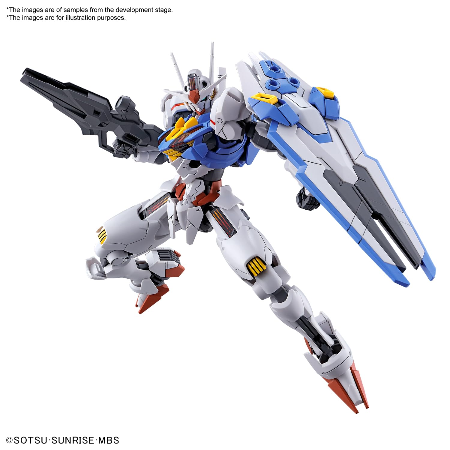 BANDAI NAMCO Entertainment HG 1/144 Mobile Suit Gundam The Witch from Mercury Aerial Gundam Model Kit, White (2593849)