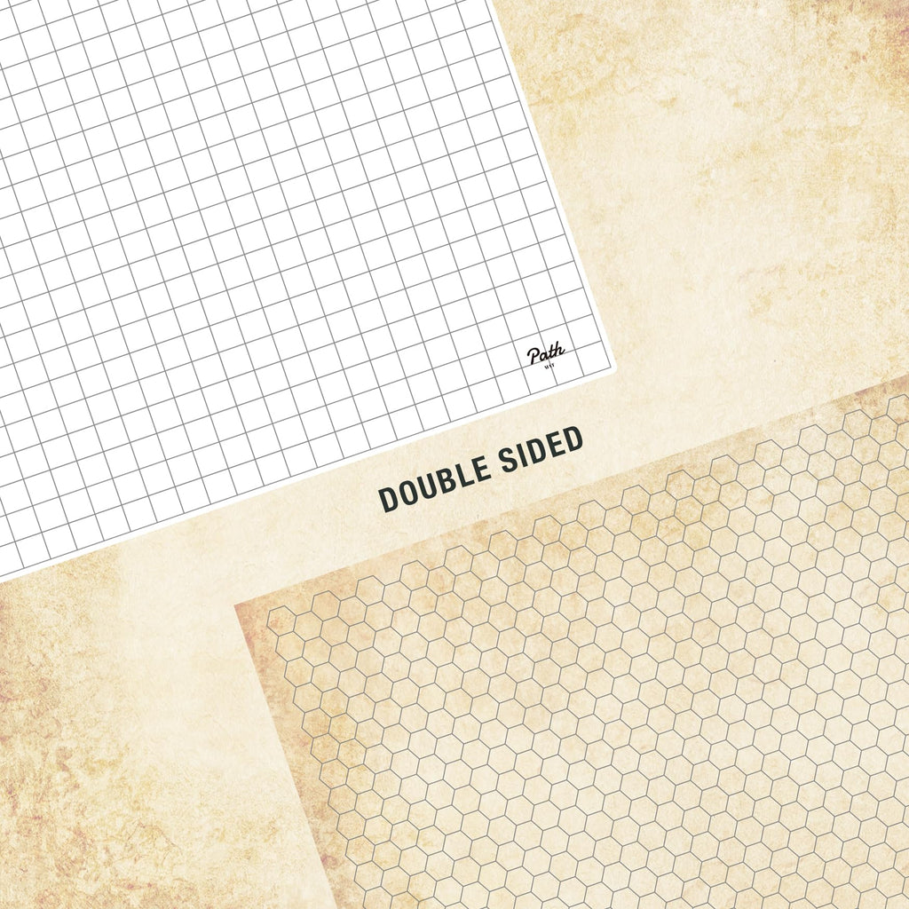 Double Sided Battle Game Mat for DND - Tabletop RPG Game Map. Great for Dungeons and Dragons, Pathfinder, Warhammer, and Other Tabletop RPG Games