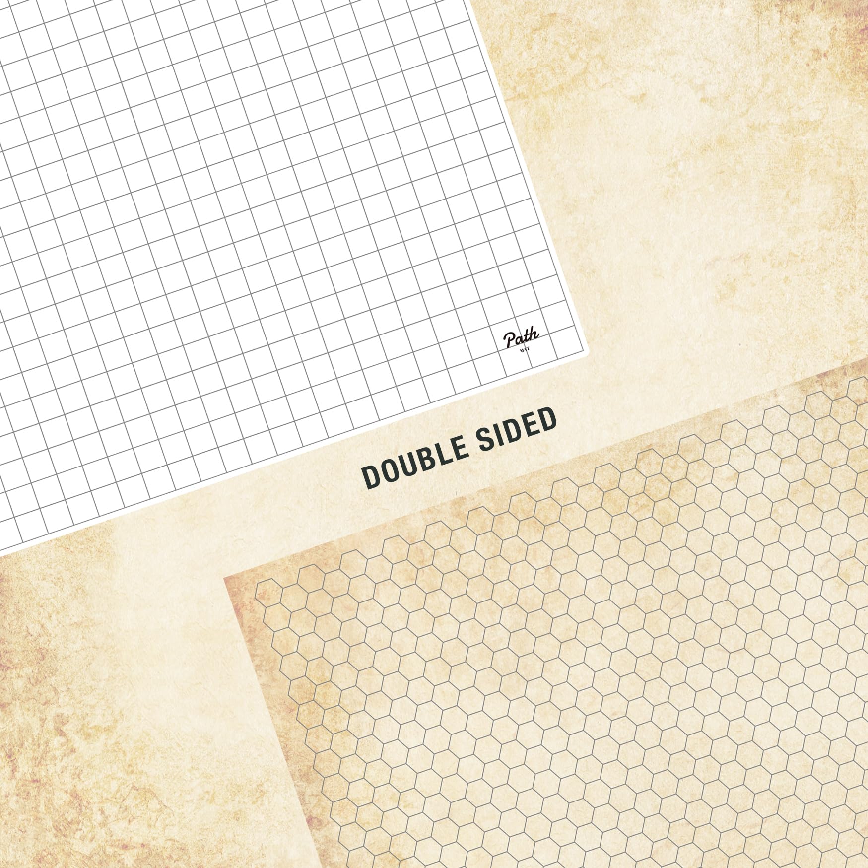 Double Sided Battle Game Mat for DND - Tabletop RPG Game Map. Great for Dungeons and Dragons, Pathfinder, Warhammer, and Other Tabletop RPG Games