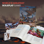 CraftyCrocodile Dungeons and Dragons Starter Set - Dragons of Stormwreck Isle - Extra 6 Dice Sets, Flannel Bags, Master Screen, New Heroes - D&D Board Game